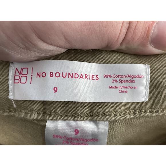 No Boundaries Pants Womens 9 Khaki NB OPP Skinny Stretch Juniors Casual - Picture 9 of 12
